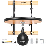 Yes4All 24 inches Adjustable Speed Bag Platform with Upgraded Speed Balls Wall Mount Punching Bag Boxing Training Full Kit